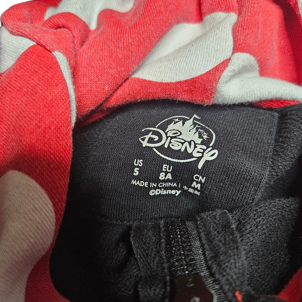 Girls Small Disney Minnie Mouse Hoodie Black Red - Picture 8 of 9
